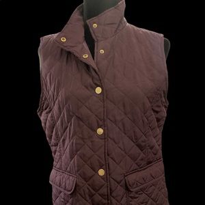 Valerie Bertinelli Women’s Plum colored quilted vest